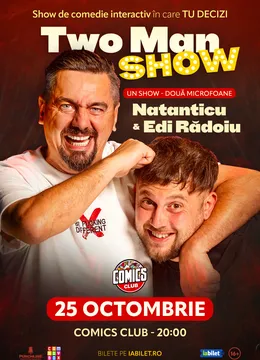Two Men Show cu Natanticu și Edi Rădoiu la ComicsClub!