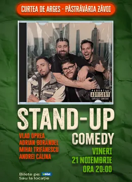Curtea de Arges: Stand-up comedy cu Oprea, Calina, Borandel și Trifanescu