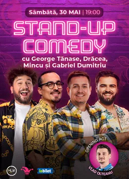 The Fool: Stand-up comedy cu George Tănase, Drăcea, Mincu și Gabriel Dumitriu