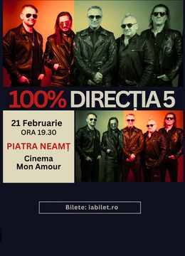 Piatra Neamt: Concert Direcția 5 - „100% Direcția 5”