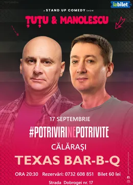 Călărași: Stand-up Comedy - Dan Tutu si Cristi Manolescu