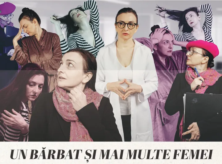 Un bărbat și mai multe femei