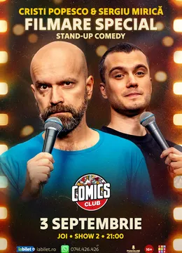 Filmare Special - Cristi Popesco & Sergiu Mirică la ComicsClub! - Show 2