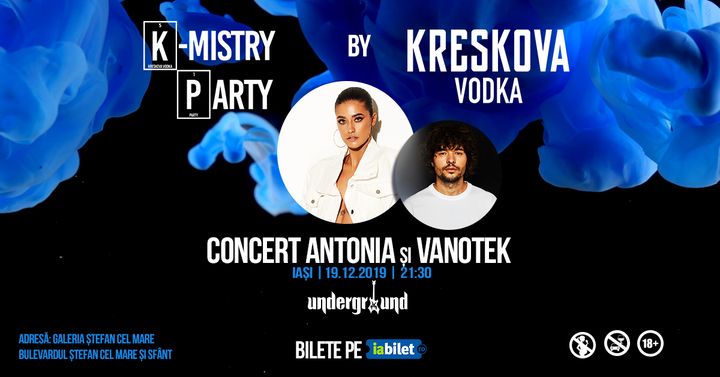 Iasi: Concert Antonia și Vanotek @ Underground Pub