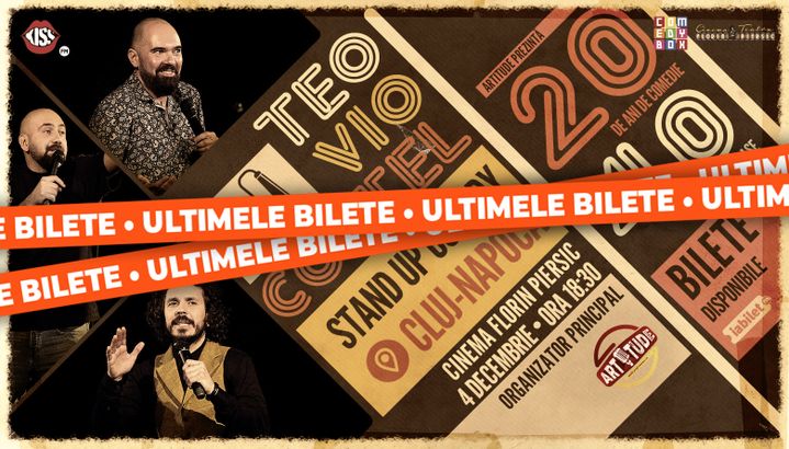 Cluj-Napoca: Teo, Vio și Costel - 20 de ani de comedie în 40 de orașe | Stand Up Comedy Show