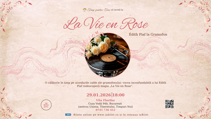 La Vie in Rose - Edith Piaf la Gramofon