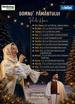 Turneu Concert de colinde Paula Hriscu: Domnu' Pământului | Invitat Alexandru Zărăndean