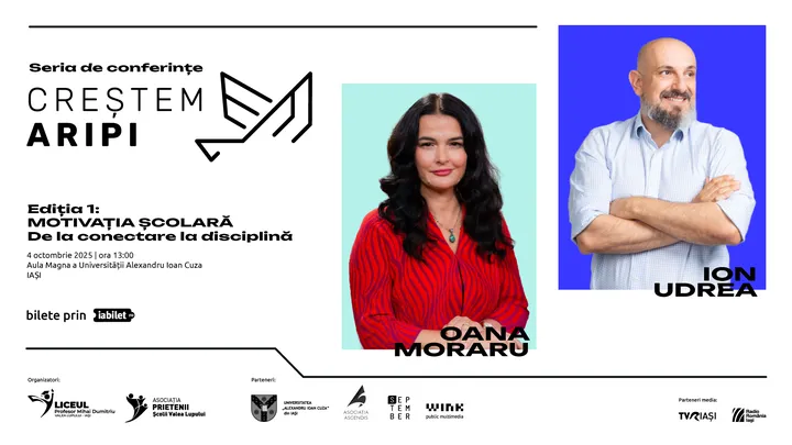 Iași: Conferința „Creștem Aripi” – Un eveniment despre motivația școlară