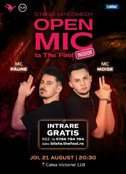 The Fool Open Mic la Terasă: MCs Moise & Păune