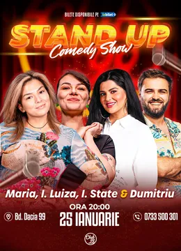 Stand-up Comedy cu Maria Popovici, Ioana Luiza, Ioana State & Gabi Dumitriu la Club 99