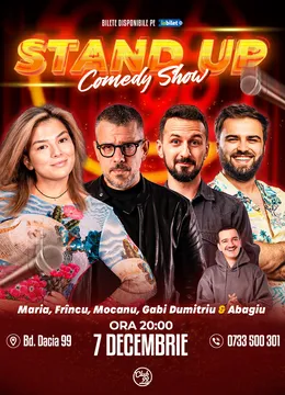 Stand-up Comedy cu Maria Popovici, Frîncu, Mocanu, Gabi Dumitriu - Teodor Abagiu la Club 99