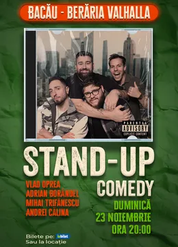 Bacau: Stand-up comedy cu Oprea, Calina, Borandel și Trifanescu