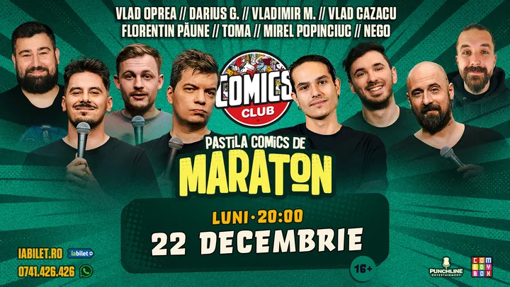 Maraton de Stand-up Comedy la ComicsClub!