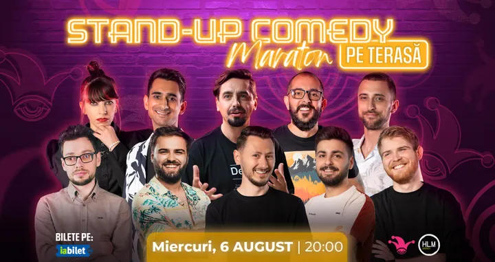 The Fool: Stand-up Comedy Maraton pe terasă cu: Natanticu, Gherghe, Teodora Nedelcu, Dobrotă, Florin Gheorghe, Claudiu Popa, Edi Vacariu, Tudor Costina, Paul Szabo și Gabriel Dumitriu