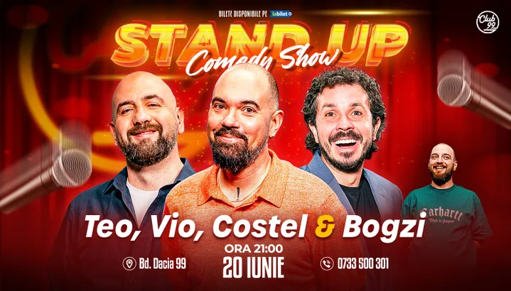 Stand-up Comedy cu Teo, Vio, Costel - Bogzi la Club 99