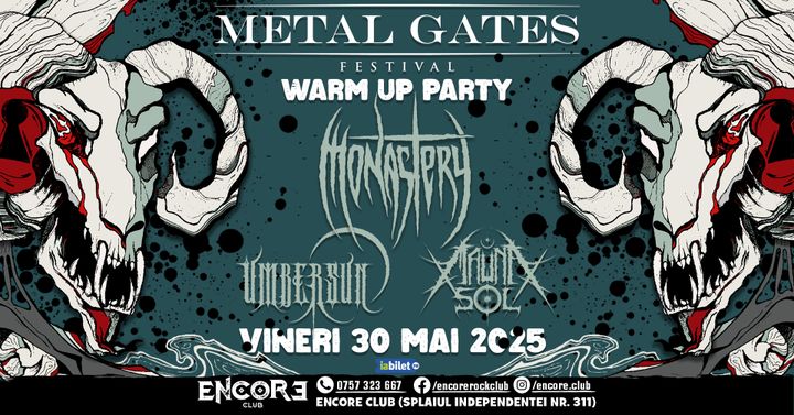 Metal Gates Festival Warm-Up Party: Monastery (HU) / Umbersun (RO)  / Mauna Sol (RO)