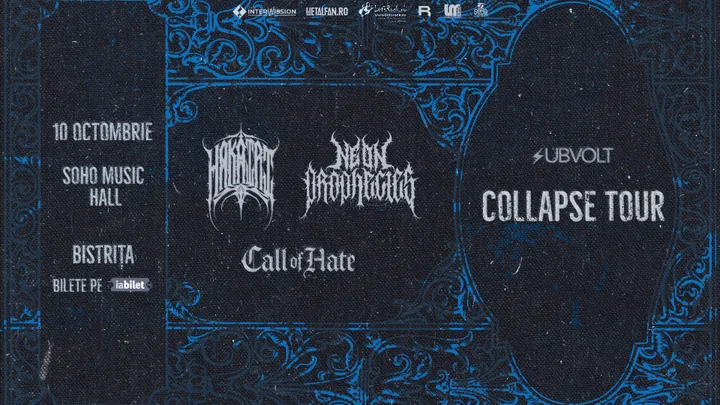 Bistrița: Collapse Tour — Hakairi, Neon Prophecies și Call of Hate