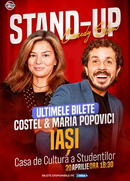 Iasi: Costel și Maria Popovici - Stand Up Comedy Show