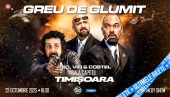 Timisoara: SHOW 2 - Greu de glumit cu Teo, Vio și Costel | Stand Up Comedy Show