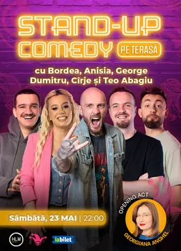 The Fool Terasa: Stand-up comedy cu Bordea, Anisia, Cirje, George Dumitru și Teo Abagiu