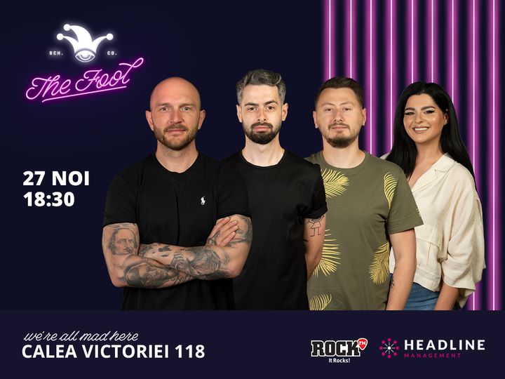 The Fool: Stand-up comedy cu Bordea, Bucălae, Claudiu și Ioana State