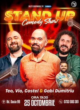 Stand-up Comedy cu Teo, Vio, Costel - Gabi Dumitriu la Club 99