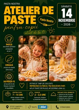 Cluj-Napoca: Atelier de paste pentru copii 7-14 ani
