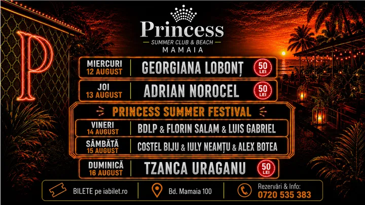 Concerte Princess Summer Club Mamaia