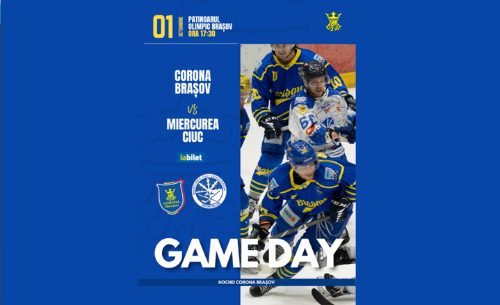 Brasov:   Meci hochei Corona Brașov - Sport Club Miercurea Ciuc