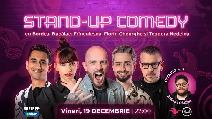 The Fool: Stand-up comedy cu Bordea, Bucălae, Frînculescu, Florin Gheorghe și Teodora Nedelcu