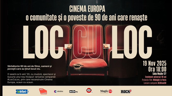 Un cinema de 90 de ani salvat loc cu loc ( Proiectie Midnight in Paris)