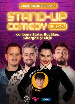 The Fool Terasa: Stand-up comedy cu Bucălae, Ioana State, Mane Voicu și Cîrje