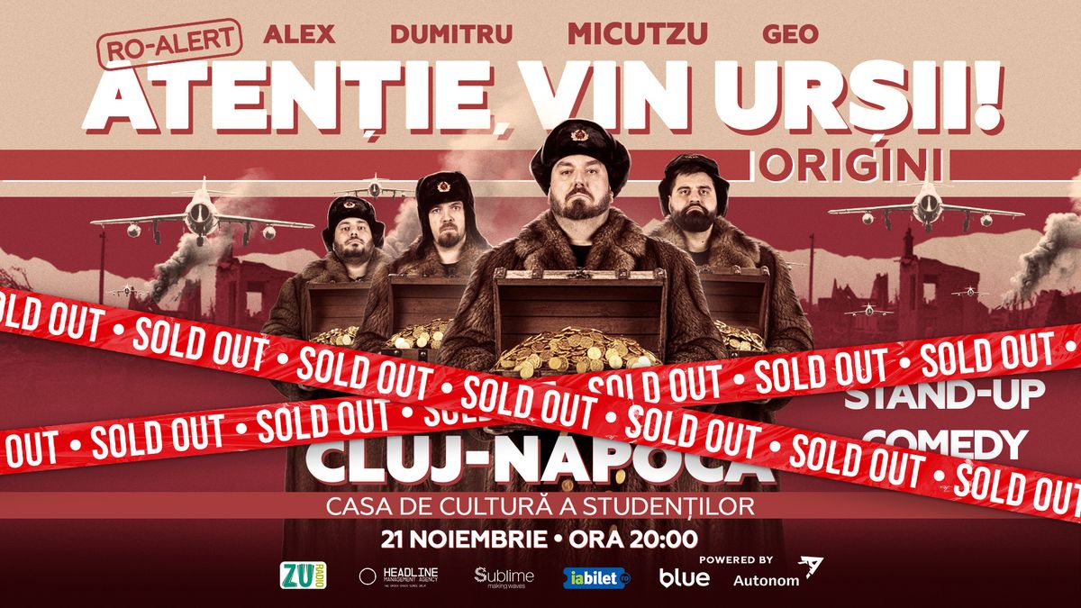 Stand-up Comedy cu Micutzu, Geo Adrian si George Dumitru - "Atentie, vin ursii!"