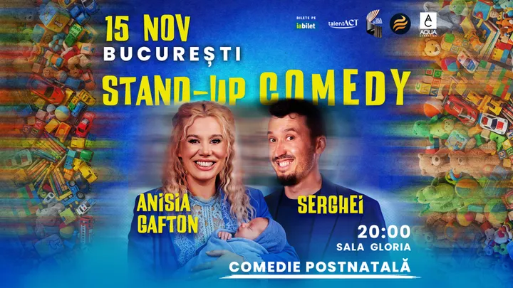 Stand-up comedy cu Anisia Gafton & Serghei: Comedie postnatala!