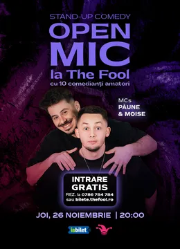 The Fool: Open Mic: MCs Moise & Păune
