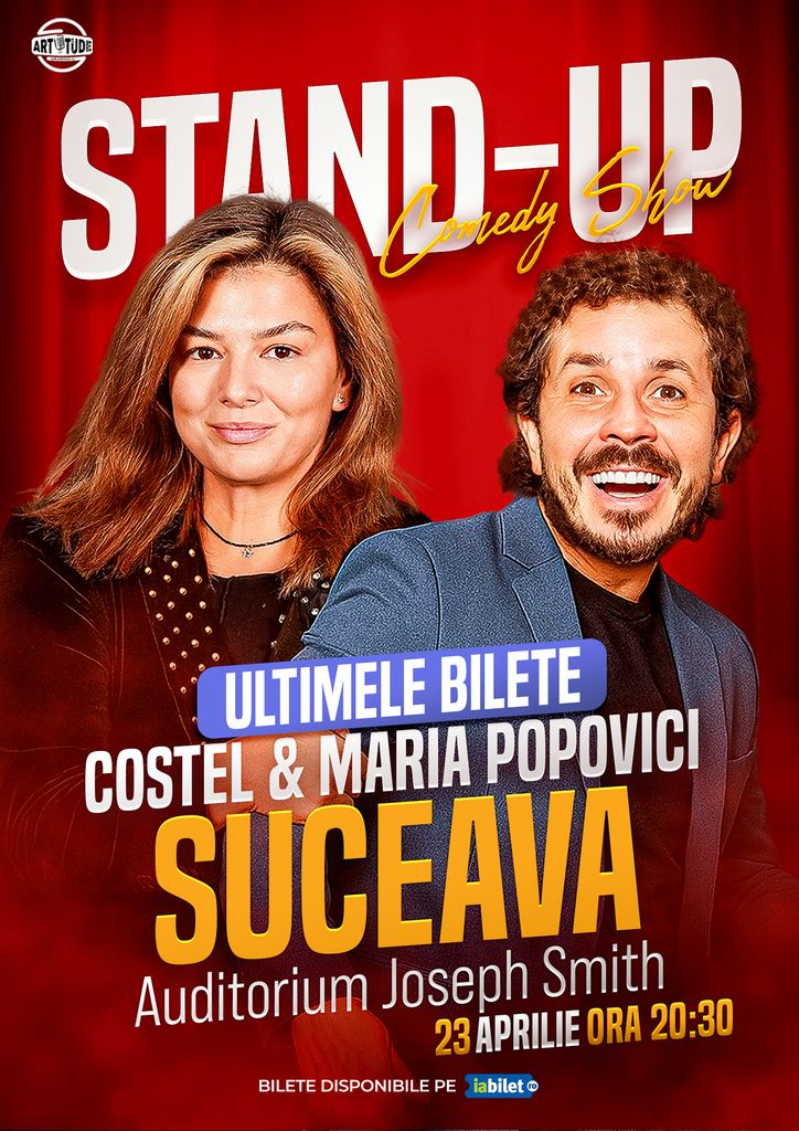 Suceava: Costel și Maria Popovici - Stand Up Comedy Show 2 | ora 20:30