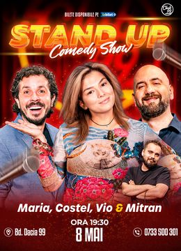 Stand-up Comedy cu Costel, Maria Popovici, Vio, Mitran la Club 99