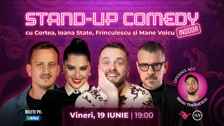 The Fool: Stand-up comedy cu Cortea, Mane Voicu, Ioana State și Frînculescu