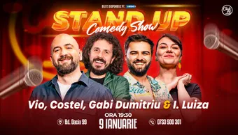 Stand-up Comedy cu Vio, Costel, Gabi Dumitriu & Ioana Luiza la Club 99