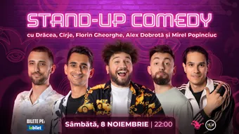 The Fool: Stand-up comedy cu Drăcea, Cîrje, Florin Gheorghe, Alex Dobrotă și Mirel Popinciuc