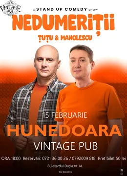 Hunedoara: Stand-up Comedy - Dan Tutu si Cristi Manolescu