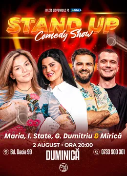 Stand-up Comedy cu Maria Popovici, Ioana State, Gabi Dumitriu & Sergiu Mirică la Club 99