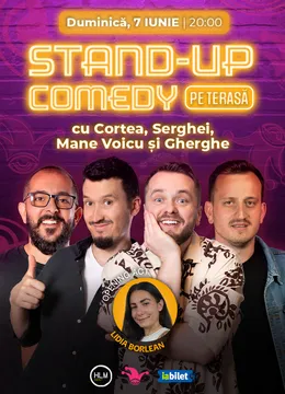 The Fool Terasa: Stand-up comedy cu Cortea, Mane Voicu, Gherghe și Serghei