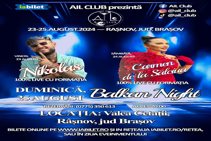 Rasnov: AIL Club - Balkan night