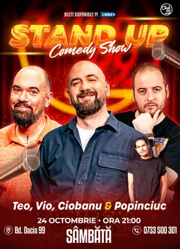 Stand-up Comedy cu Teo, Vio, Andrei Ciobanu - Mirel Popinciuc la Club 99 - Show 2