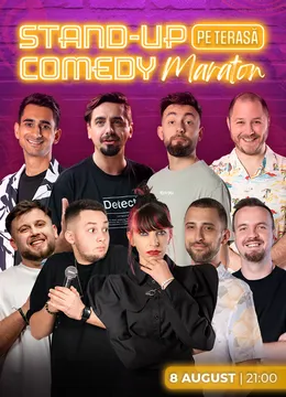 The Fool: Stand-up Comedy Maraton pe terasă cu: Natanticu, Cîrje, Mălăele , Teodora, Dobrotă, Florin Gheorghe, George Dumitru, Edi Rădoiu și Edi Moise