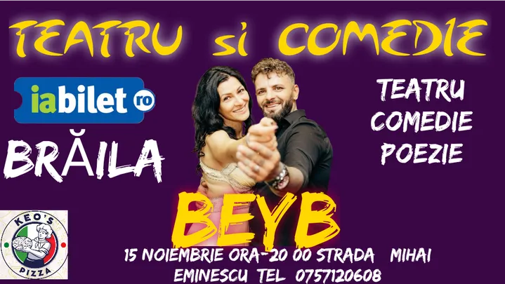 Brăila: Teatru si Comedie cu Anghel Constantin si Stancanu Anamaria