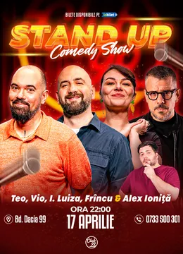 Stand-up Comedy cu Teo, Vio, Ioana Luiza, Frîncu - Alex Ioniță la Club 99
