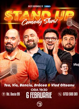 Stand-up Comedy cu Teo, Vio, Banciu, Drăcea - Vlad Olteanu la Club 99
