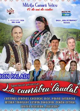 Tecuci: Spectacol aniversar – 45 de ani de carieră și 70 de ani de viață